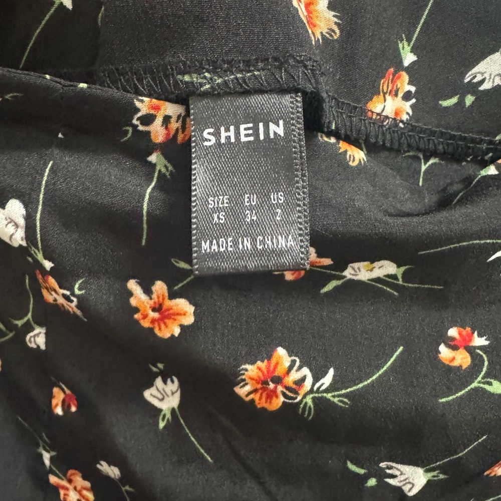 SHEIN Black Floral Maxi Skirt - Picture 2 of 2